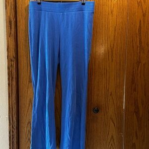 Jockey Blue Waffle Knit Pants with Elastic Waist